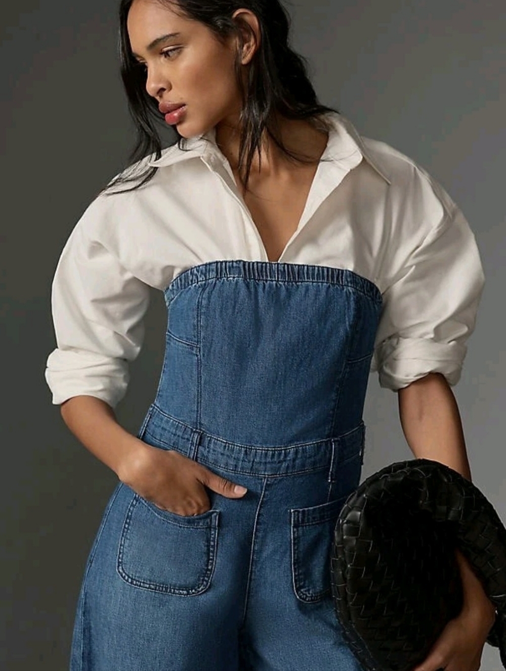 Pilcro Skipper Denim Jumpsuit, Size 2 , nwot - Picture 2 of 4